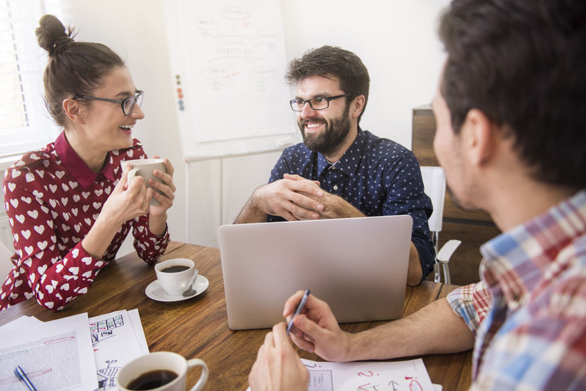 employees coming up with ways to improve office culture